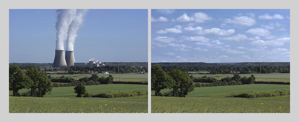Nuclear power plant - Belleville sur Loire - France > diptych 47 x 128 inch > © 2016